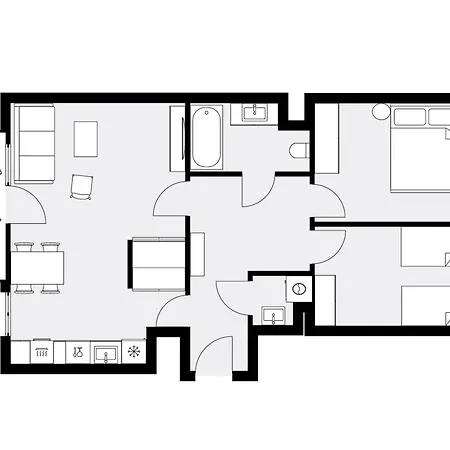 Urban Premium Baildona No 11 Free Garage, Self Check-in Apartment *